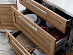 NewAge Outdoor Kitchens Stainless Steel 5-Piece Cabinet Set with with 3-Drawer, Bar, Grill Cabinet, Platinum Grill and Countertop-71054-Garage Giant 