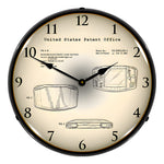 Collectable Sign and Clock 2001 Game Boy Advance Hand Held Electronic Game Patent Blueprint Backlit Wall Clock-22091348-Garage Giant 
