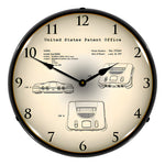 Collectable Sign and Clock 1995 Nintendo 64 Patent Blueprint Backlit Wall Clock-22091352-Garage Giant 