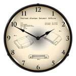 Collectable Sign and Clock 1995 Nintendo 64 Game Cartridge Patent Blueprint Backlit Wall Clock-22091353-Garage Giant 
