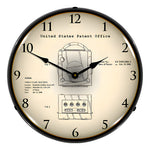 Collectable Sign and Clock 2000 Nintendo Gamecube Patent Blueprint Backlit Wall Clock-22091357-Garage Giant 