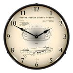 Collectable Sign and Clock 2012 Playstation Vita Patent Blueprint Backlit Wall Clock-22091362-Garage Giant 
