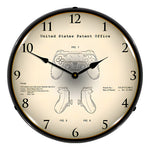 Collectable Sign and Clock 2013 PS4 Controller Patent Blueprint Backlit Wall Clock-22091363-Garage Giant 