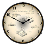 Collectable Sign and Clock 1994 Sony Playstation Patent Blueprint Backlit Wall Clock-22091366-Garage Giant 