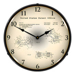 Collectable Sign and Clock 1995 Sony PS1 Controller Patent Blueprint Backlit Wall Clock-22091367-Garage Giant 