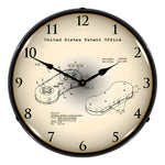 Collectable Sign and Clock 1991 Super Nintendo Controller Patent Blueprint Backlit Wall Clock-22091368-Garage Giant 