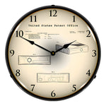 Collectable Sign and Clock 2010 Xbox 360 Patent Blueprint Backlit Wall Clock-22091370-Garage Giant 