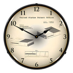 Collectable Sign and Clock 2013 Xbox 1 Console Patent Blueprint Backlit Wall Clock-22091371-Garage Giant 