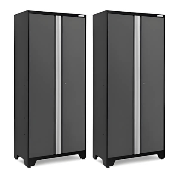 NewAge Garage Cabinets 2 x BOLD Series 36-Inch Grey Locker-51031-2-Garage Giant