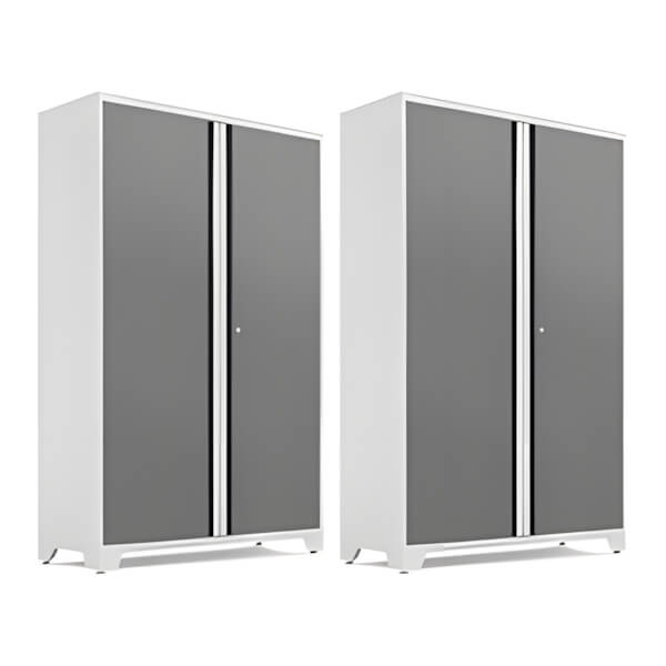 NewAge Garage Cabinets 2 x BOLD Series 48-Inch Platinum Locker-56721-2-Garage Giant