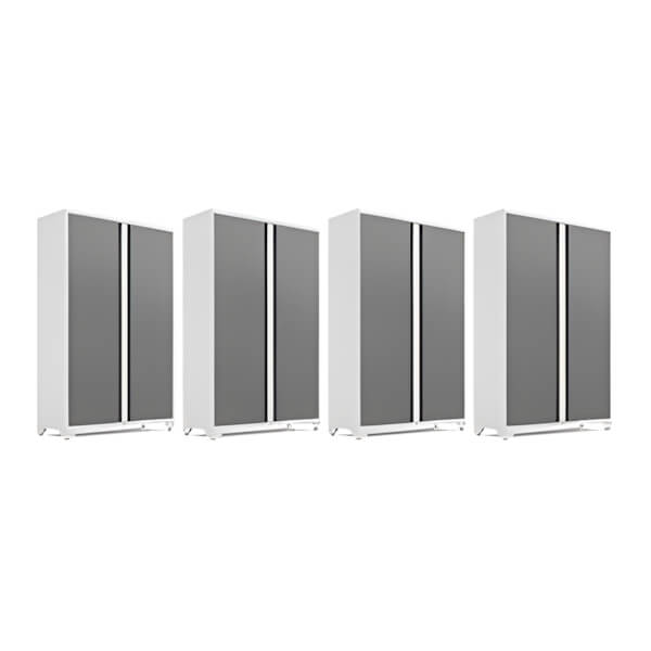 NewAge Garage Cabinets 4 x BOLD Series 48-Inch Platinum Locker-56721-4-Garage Giant