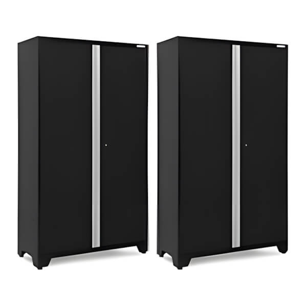 NewAge Garage Cabinets 2 x BOLD Series 48-Inch Black Locker-49021-2-Garage Giant