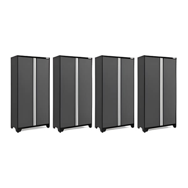 NewAge Garage Cabinets 4 x BOLD Series Grey 42-Inch RTA Locker-49222-4-Garage Giant