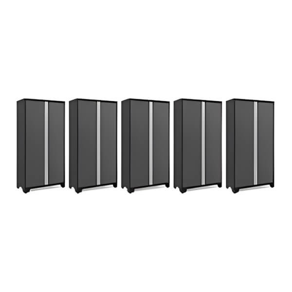 NewAge Garage Cabinets 5 x BOLD Series Grey 42-Inch RTA Locker-49222-5-Garage Giant
