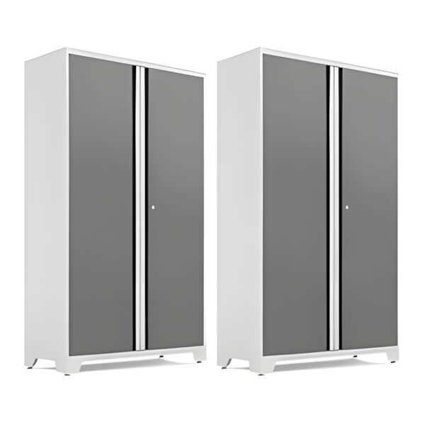 NewAge Garage Cabinets 2 x BOLD Series Platinum 42-Inch RTA Locker-49322-2-Garage Giant