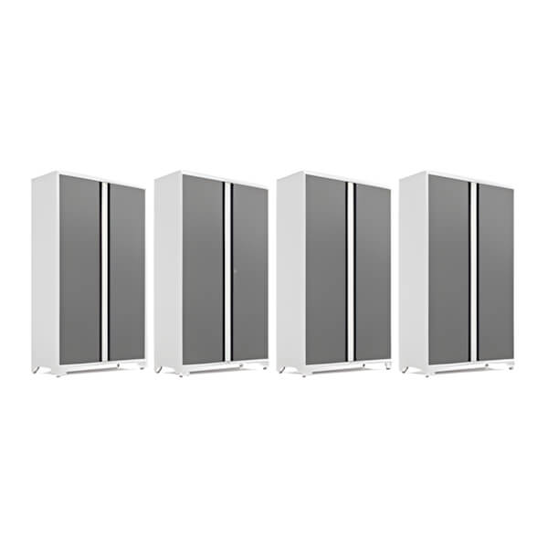 NewAge Garage Cabinets 4 x BOLD Series Platinum 42-Inch RTA Locker-49322-4-Garage Giant