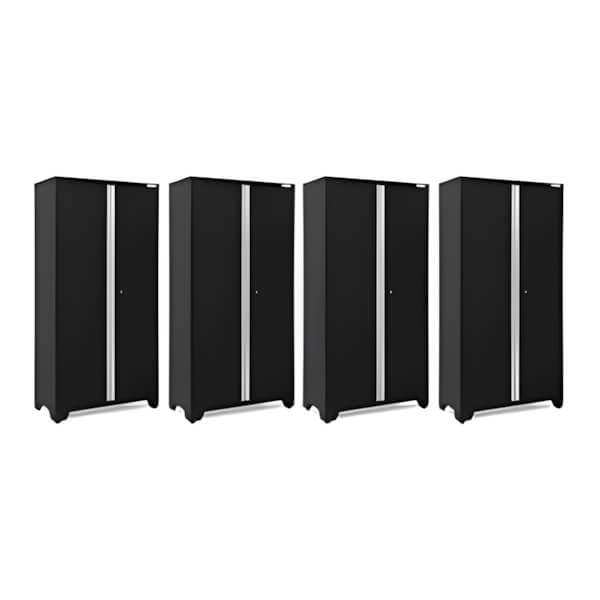 NewAge Garage Cabinets 4 x BOLD Series Black 42-Inch RTA Locker-49372-4-Garage Giant