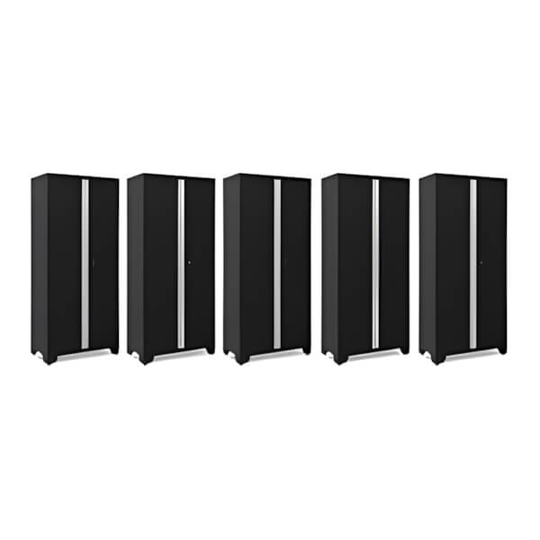 NewAge Garage Cabinets 5 x BOLD Series Black 36-Inch RTA Locker-49371-5-Garage Giant