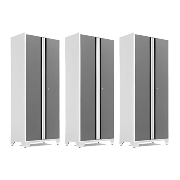 NewAge Garage Cabinets 3 x BOLD Series Platinum 30-Inch RTA Locker-49320-3-Garage Giant