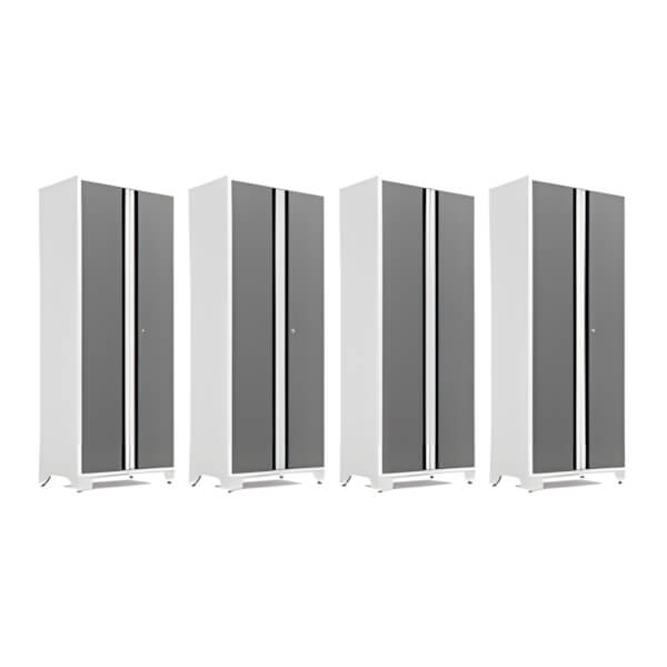 NewAge Garage Cabinets 4 x BOLD Series Platinum 30-Inch RTA Locker-49320-4-Garage Giant