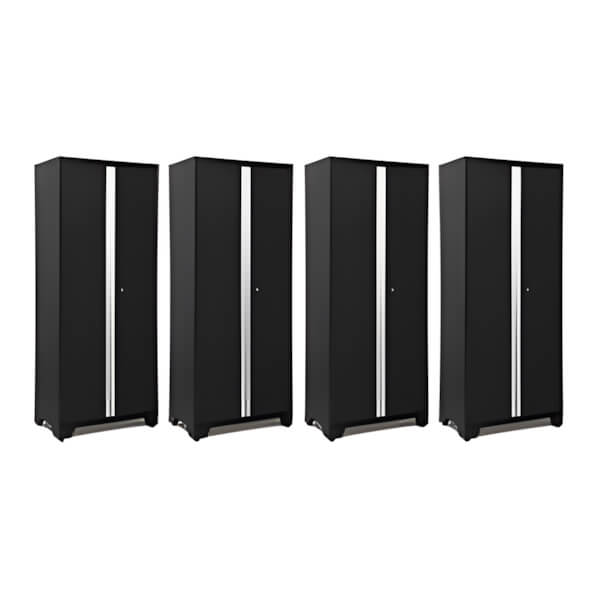 NewAge Garage Cabinets 4 x BOLD Series Black 30-Inch RTA Locker-49370-4-Garage Giant