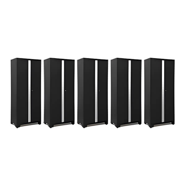 NewAge Garage Cabinets 5 x BOLD Series Black 30-Inch RTA Locker-49370-5-Garage Giant