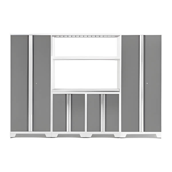 NewAge Garage Cabinets BOLD Series 6-Piece Set with Stainless Steel Worktop - Thumbnail 4