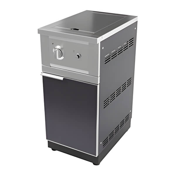 NewAge Outdoor Kitchens Aluminum Slate Grey Single Side Burner and Cabinet (Liquid Propane)-66300-Garage Giant