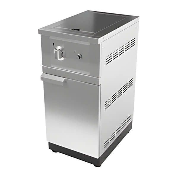 NewAge Outdoor Kitchens Stainless Steel Single Side Burner and Cabinet (Natural Gas)-66291-Garage Giant