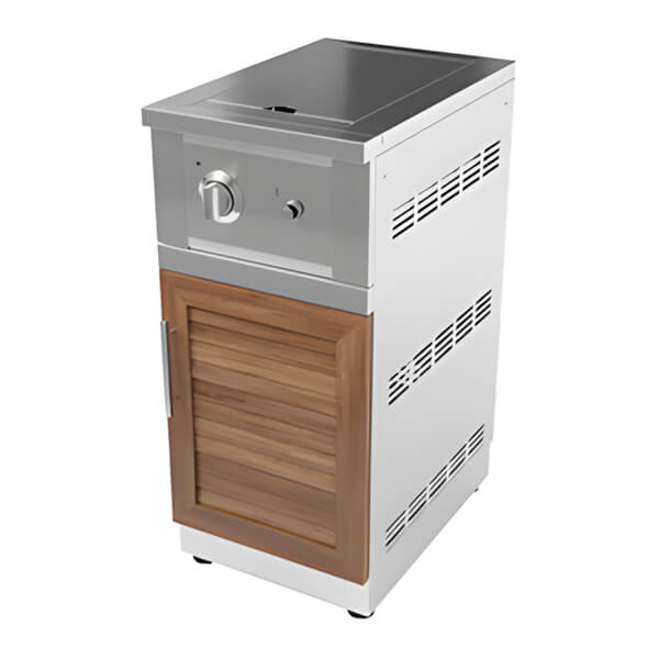 NewAge Outdoor Kitchens Grove Single Side Burner and Cabinet (Liquid Propane)-66296-Garage Giant