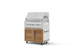 NewAge Outdoor Kitchens Stainless Steel 2-Piece Cabinet set with Grill Cabinet and Platinum Grill-72963-Garage Giant 