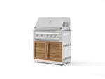 NewAge Outdoor Kitchens Stainless Steel 2-Piece Cabinet set with Grill Cabinet and Platinum Grill-72961-Garage Giant 