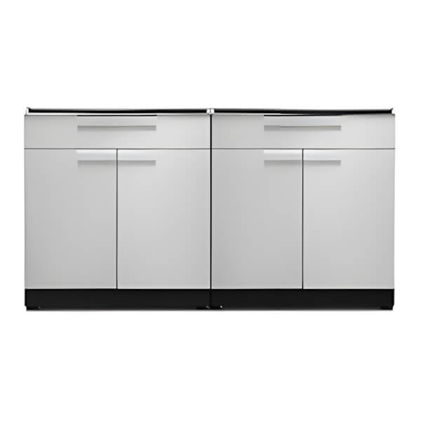 NewAge Outdoor Kitchens Stainless Steel 2-Piece Outdoor Kitchen Set (No Countertop)-70004 + 70005-Garage Giant
