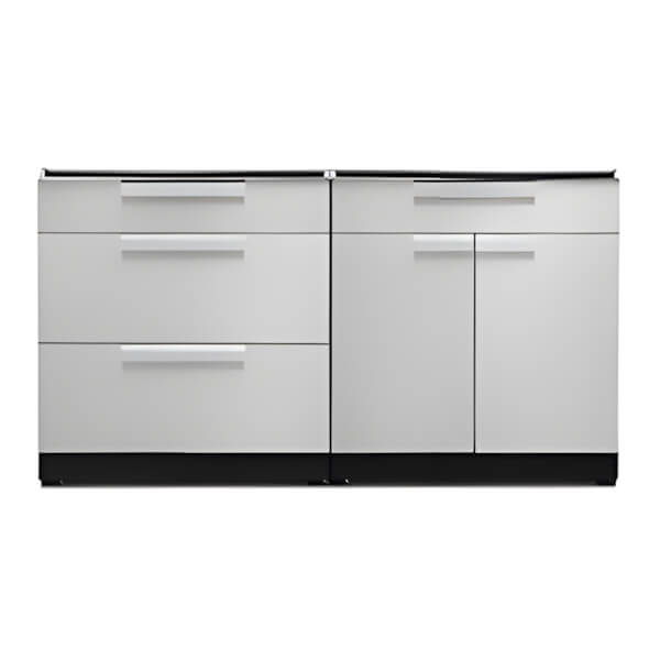 NewAge Outdoor Kitchens Stainless Steel 2-Piece Outdoor Kitchen Set (No Countertop)-70004 + 70003-Garage Giant