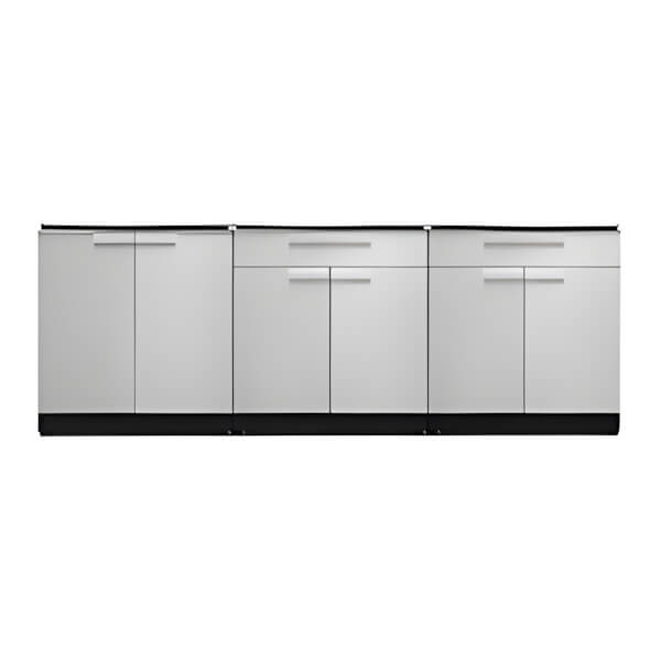 NewAge Outdoor Kitchens Stainless Steel 3-Piece Outdoor Kitchen Set (No Countertop)-70001 + 70004 + 70005-Garage Giant