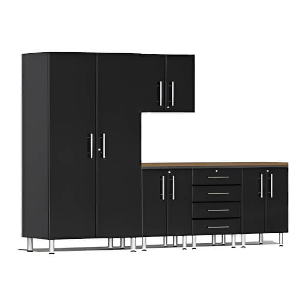 Ulti-MATE Garage 12-Piece Garage Cabinet Kit with Bamboo Worktop - Thumbnail 2