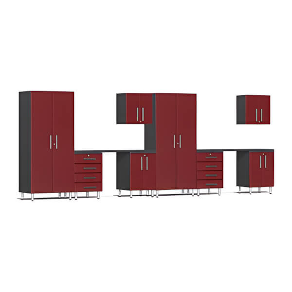 Ulti-MATE Garage 10-Piece Garage Cabinet Kit with Channeled Worktops - Thumbnail 2