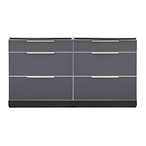 NewAge Outdoor Kitchens Aluminum Slate Grey 2-Piece Outdoor Kitchen Set (No Countertop)-70203-2-Garage Giant