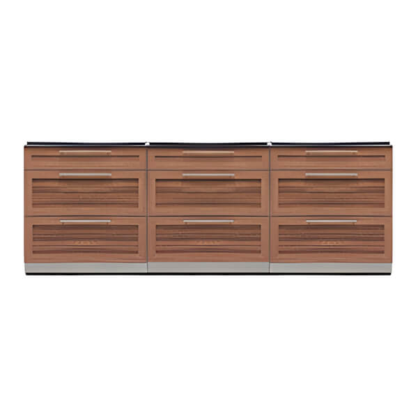 NewAge Outdoor Kitchens Grove 3-Piece Outdoor Kitchen Set (No Countertop)-70103-3-Garage Giant