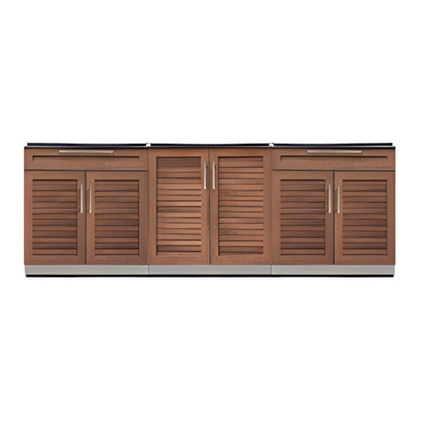NewAge Outdoor Kitchens Grove 3-Piece Outdoor Kitchen Set (No Countertop)-70105-2 + 70101-Garage Giant