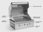 NewAge Outdoor Kitchens Outdoor Grill Island Stainless-Steel 5-Piece Cabinet Set with Sink, 1 Door, Grill Cabinet, Performance Grill and Stainless Steel Countertop-75381-Garage Giant 