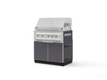 NewAge Outdoor Kitchens Aluminum 2-Piece Cabinet Set with Grill Cabinet and Platinum Grill-74804-Garage Giant 