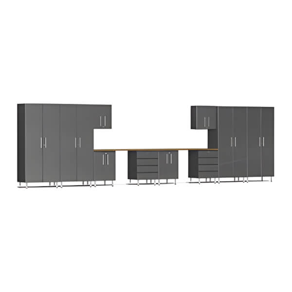 Ulti-MATE Garage 12-Piece Garage Cabinet Kit with Bamboo Worktop - Thumbnail 4