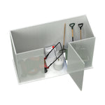 Absco Space Saver 7' x 3'  Metal Storage Shed - Woodland Gray 