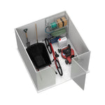 Absco Premier 7' x 7' Metal Storage Shed - Woodland Gray 
