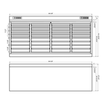 Dragonfire Tools Pro Series 24-Drawer 7-Foot Workbench (Black) 