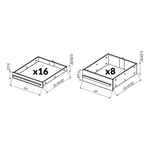 Dragonfire Tools Pro Series 24-Drawer 7-Foot Workbench (Black) 