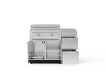 NewAge Outdoor Kitchens Classic Series 4-Piece Griddle Island · 304 Stainless Steel · SS Door · Platinum Griddle 