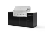 NewAge Outdoor Kitchens Outdoor Grill Island Aluminum 5-Piece Cabinet Set with Sink, 3 Drawer, Grill Cabinet, Platinum Grill and Stainless Steel Countertop - (Liquid Propane) | Garage Giant 