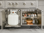 NewAge Outdoor Kitchens Classic Series 4-Piece Griddle Island · 304 Stainless Steel · SS Door · Platinum Griddle 